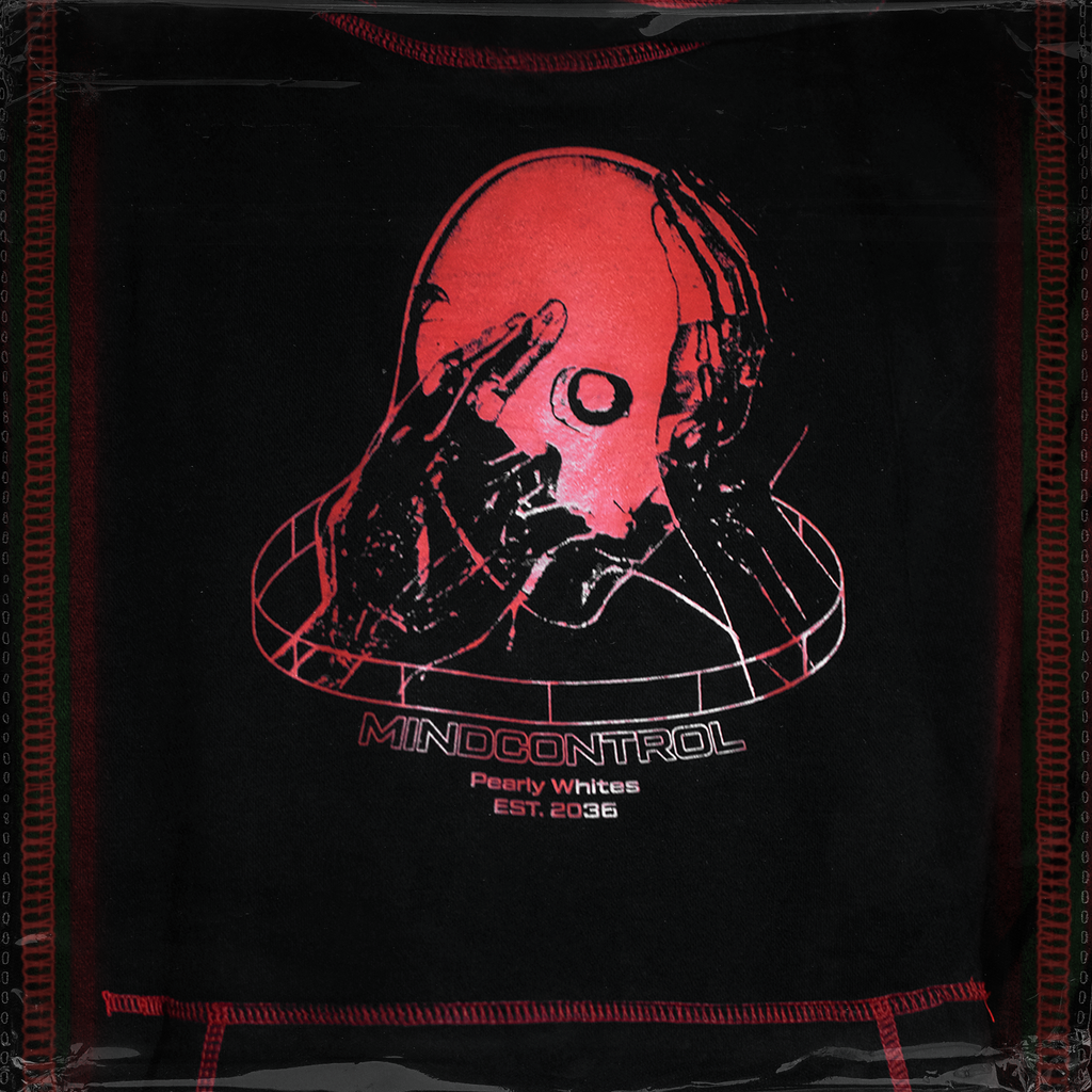Mind Control Contrast Hoodie SALE Pearly Whites Clothing