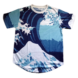 Waves T-shirt Blue