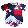 Pearly Whites red waves tee