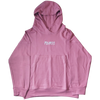 Slashed Logo Hoodie Dusky Pink